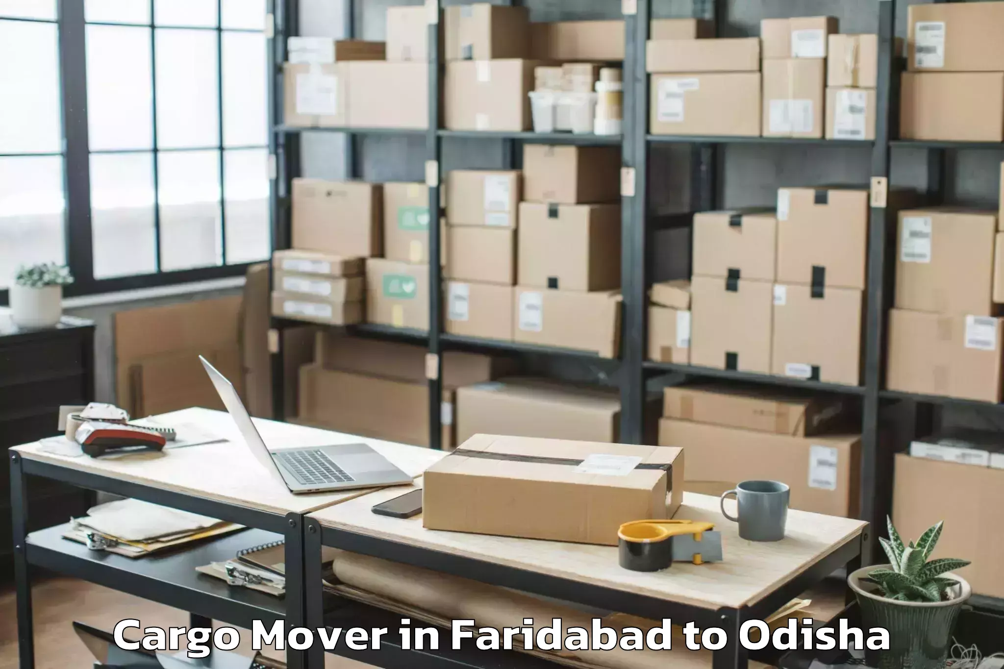 Easy Faridabad to Loisingha Cargo Mover Booking